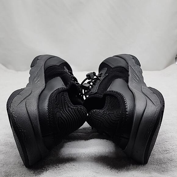 CLARKS NEW-DAVIS LOW TOP MENS ■SIZE 8■COLORWAY COMBI BLACK CANVAS ELASTIC-LACES - Picture 9 of 16